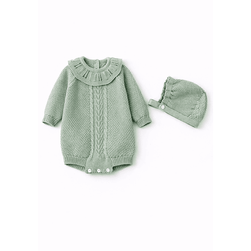 FOFO MALHA COM TOUCA  - Verde Água