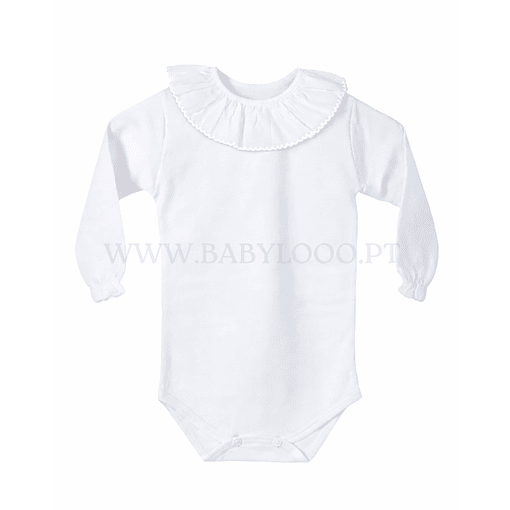 BODIE GOLA REDONDA - MANGA COMPRIDA - Branco