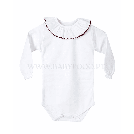 BODIE GOLA REDONDA - CARDADO - Bordô