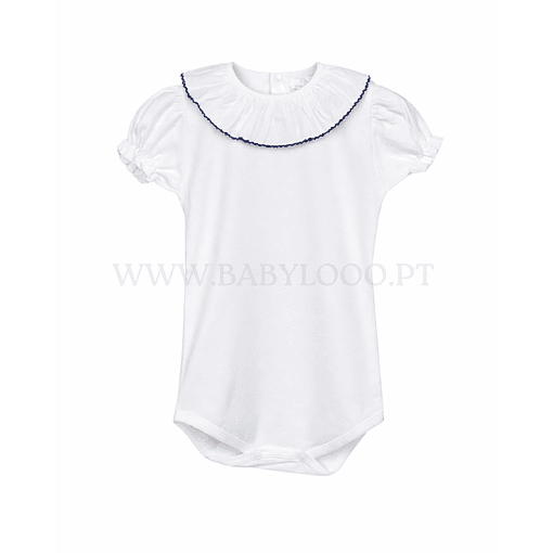 BODIE GOLA REDONDA - MANGA CURTA - Azul escuro