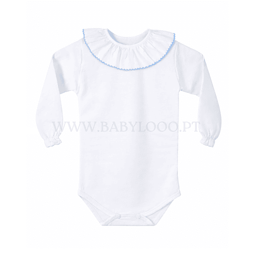 BODIE GOLA REDONDA - MANGA COMPRIDA - Azul Bebé