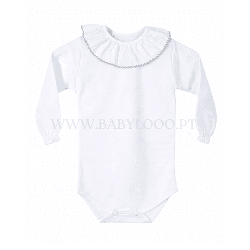 BODIE GOLA REDONDA - MANGA COMPRIDA - Cinza