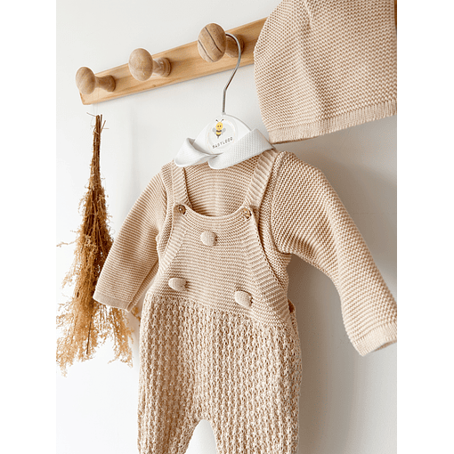 JARDINEIRAS COM CAMISOLA E GORRO  - Areia