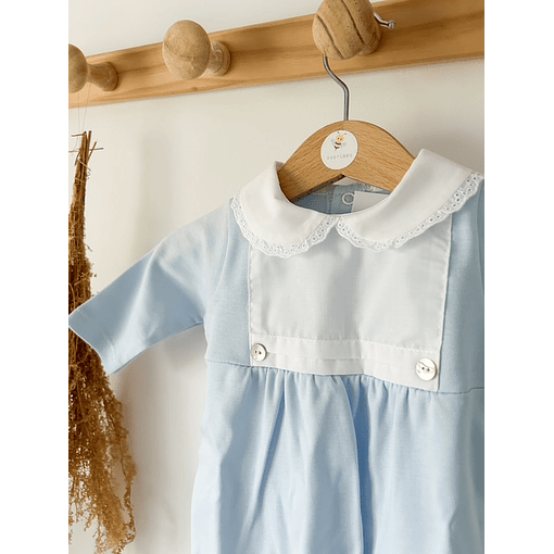 BABYGROW GOLA BORDADO  - Azul