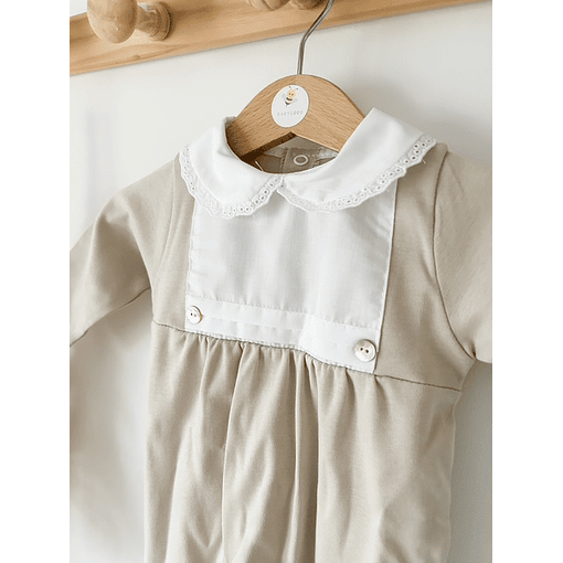 BABYGROW GOLA BORDADO  - Areia