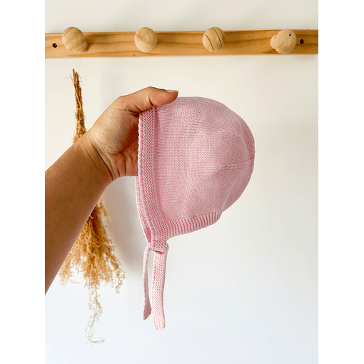 TOUCA DE MALHA - Rosa Claro