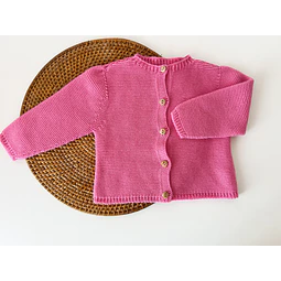 CASACO DE MALHA ROSA PINK