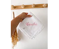 FRALDA BORDADO INGLES - LETRA TRABALHADA