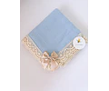 FRALDA DE PANO COM LAÇO E RENDA 