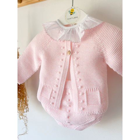 CONJUNTO NOVELO - ROSA BEBÉ