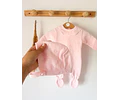 MACACÃO PIPOCA MENINA - ROSA BEBÉ