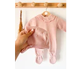 MACACÃO PIPOCA MENINA - ROSA VELHO