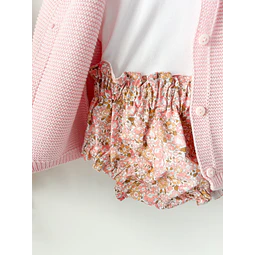 TAPA FRALDA FLORES ROSA 