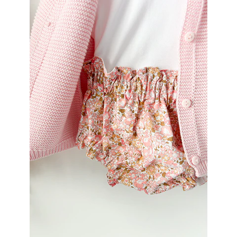 TAPA FRALDA FLORES ROSA 