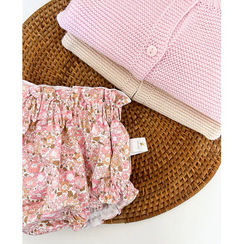 TAPA FRALDA FLORES ROSA 