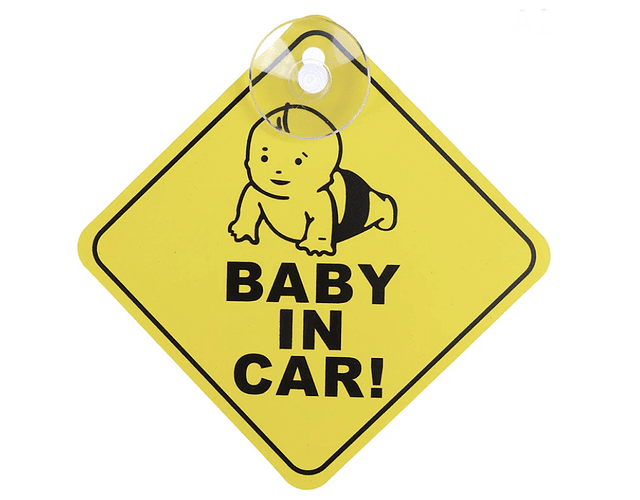 Cartel de aviso para auto Baby in Car