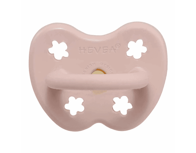 Chupete de caucho HEVEA Ortodoncia 0-3 meses Powder Pink