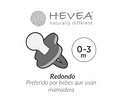Chupete de caucho HEVEA Redondo 0-3 meses Mellow Mint