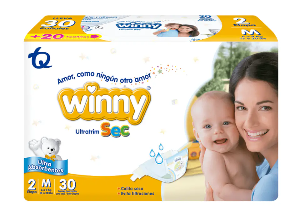 Pañales Winny UltraTrim Sec Etapa 2 1