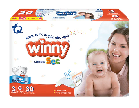 Pañales Winny UltraTrim Sec Etapa 3