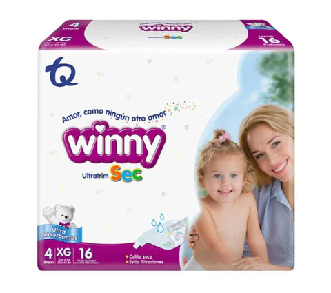 Pañales Winny UltraTrim Sec Etapa 4
