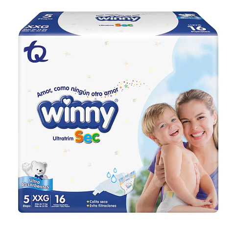 Pañales Winny UltraTrim Sec Etapa 5