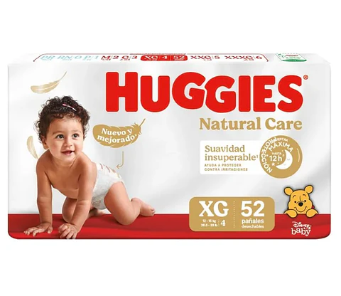 Pañales Huggies Natural Care Etapa 4