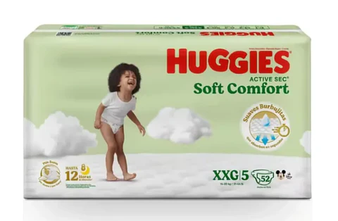 Pañales Huggies Active Sec Soft Comfort Etapa 5