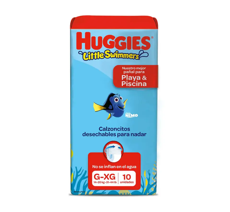 Pañales Huggies Little Swimmers Talla G -XG 1
