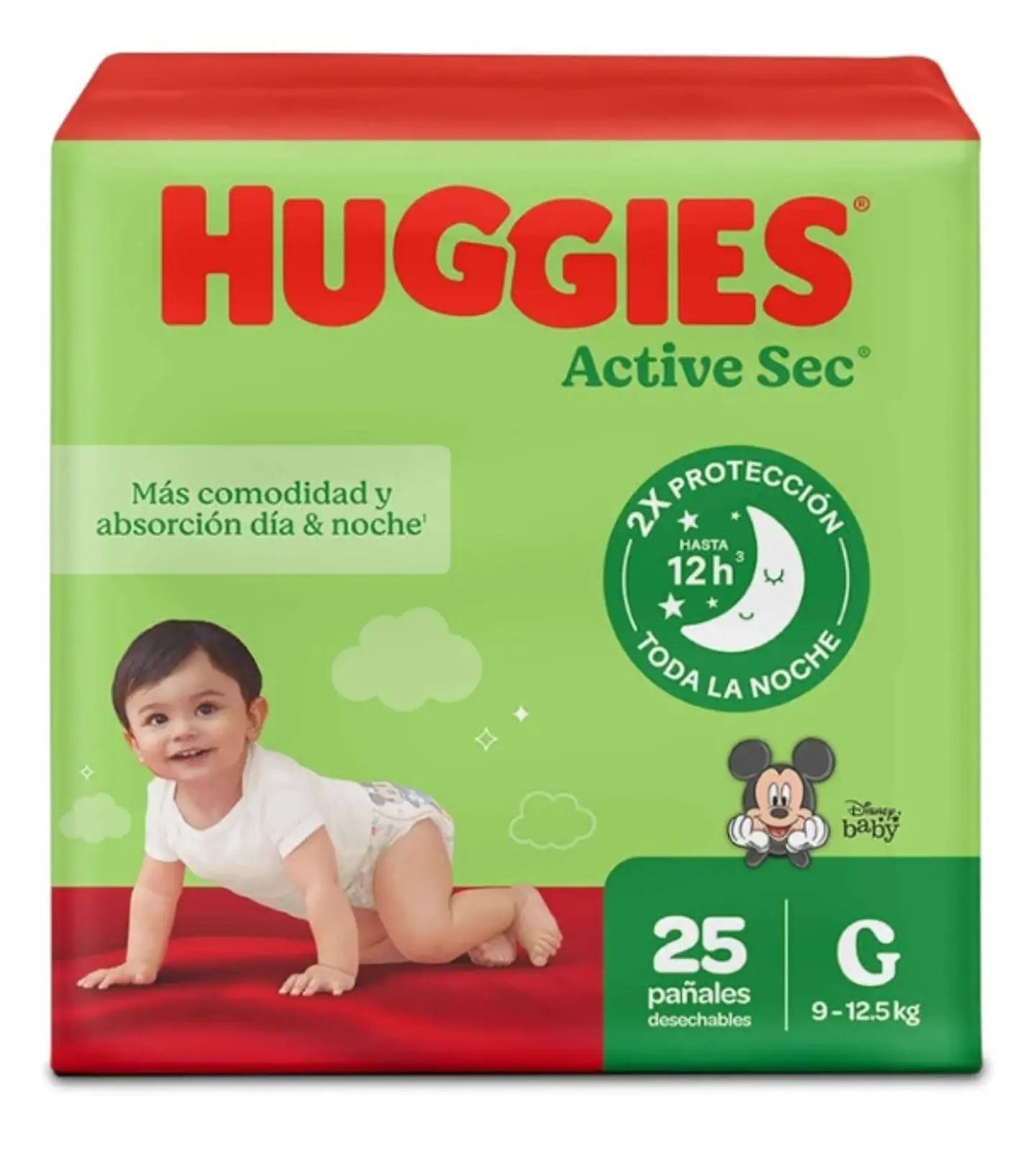 Pañales Huggies Active Sec Soft Comfort Etapa 3 2