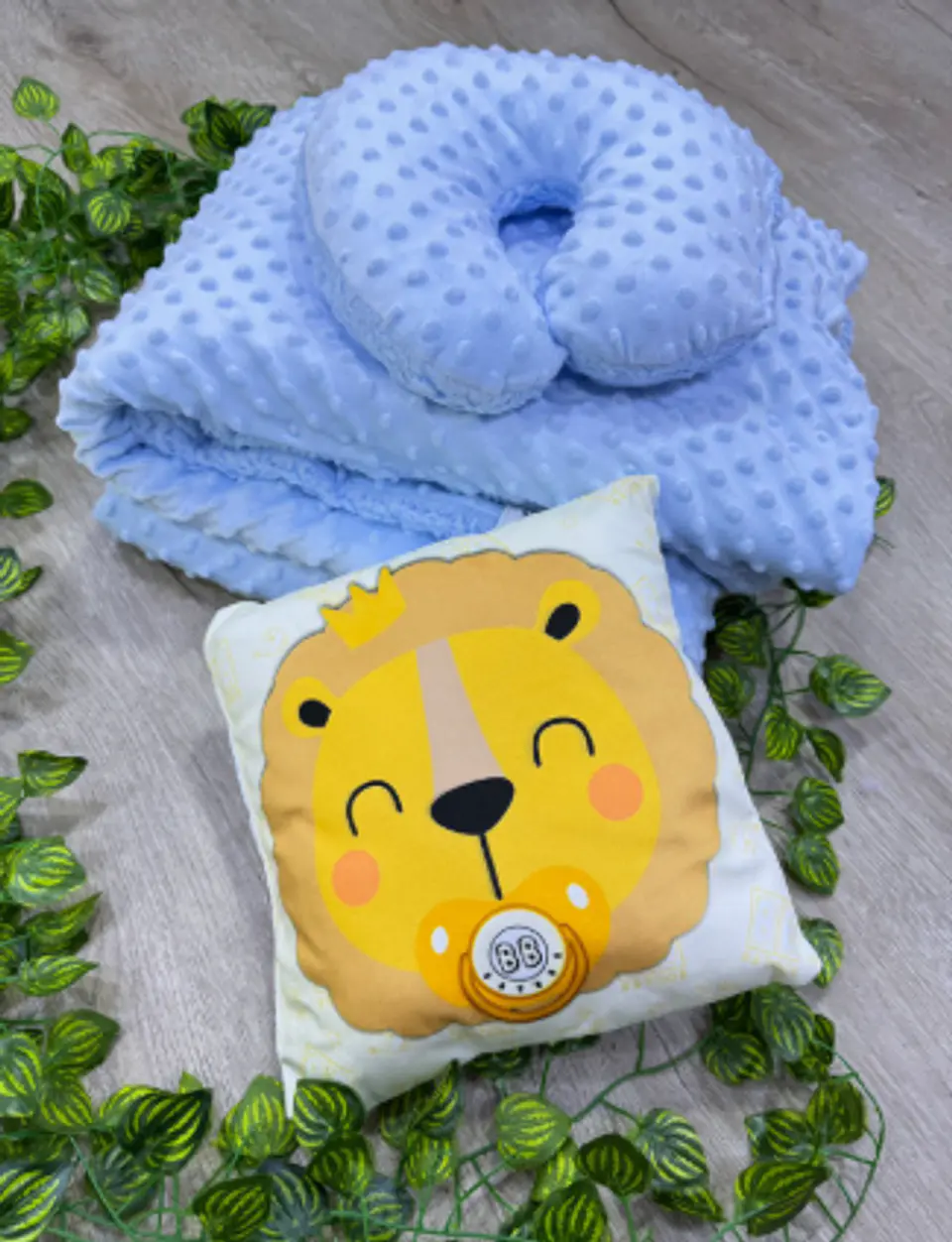 Set de Cobija Ovejera para Bebé dos Almohadas 1