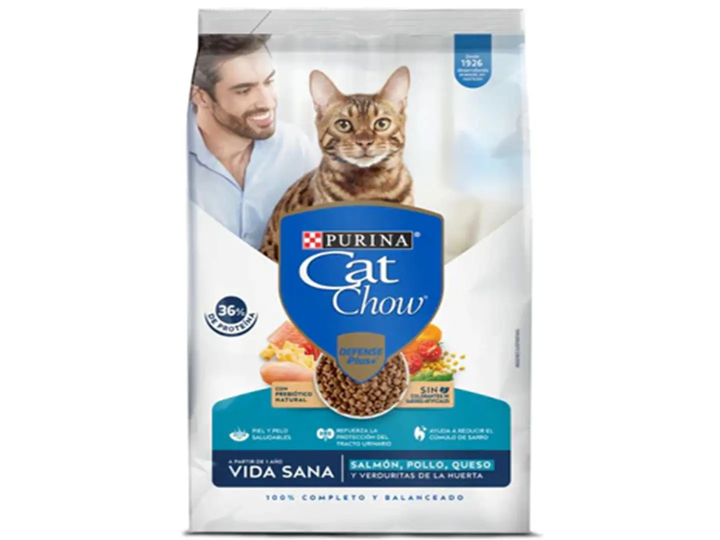 Cat Chow Vida Sana Salmón, Pollo y Queso 1