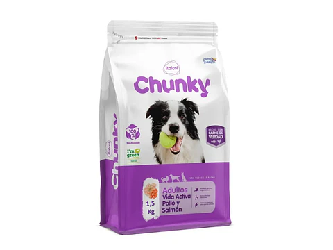 Chunky Adultos Pollo y Salmón Vida Activa