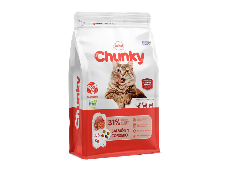 Chunky Gatos Salmón y Cordero 2