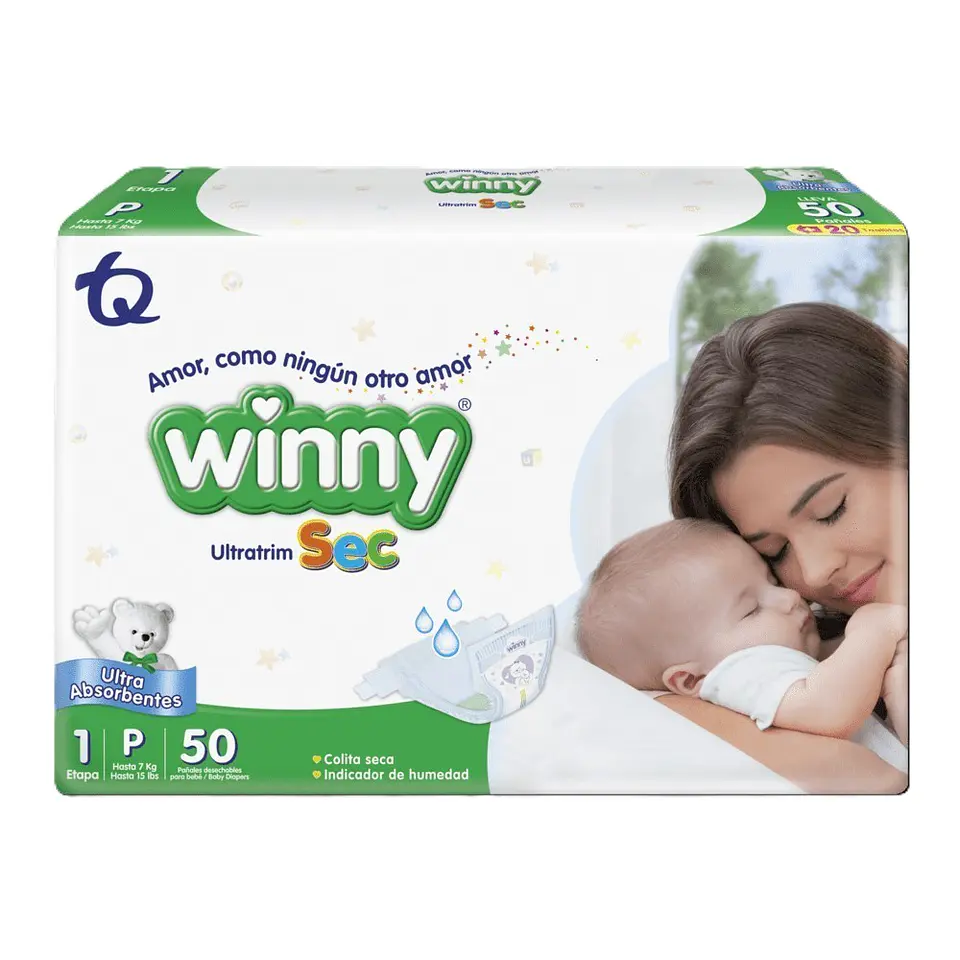 Pañales Winny UltraTrim Sec Etapa 1 2