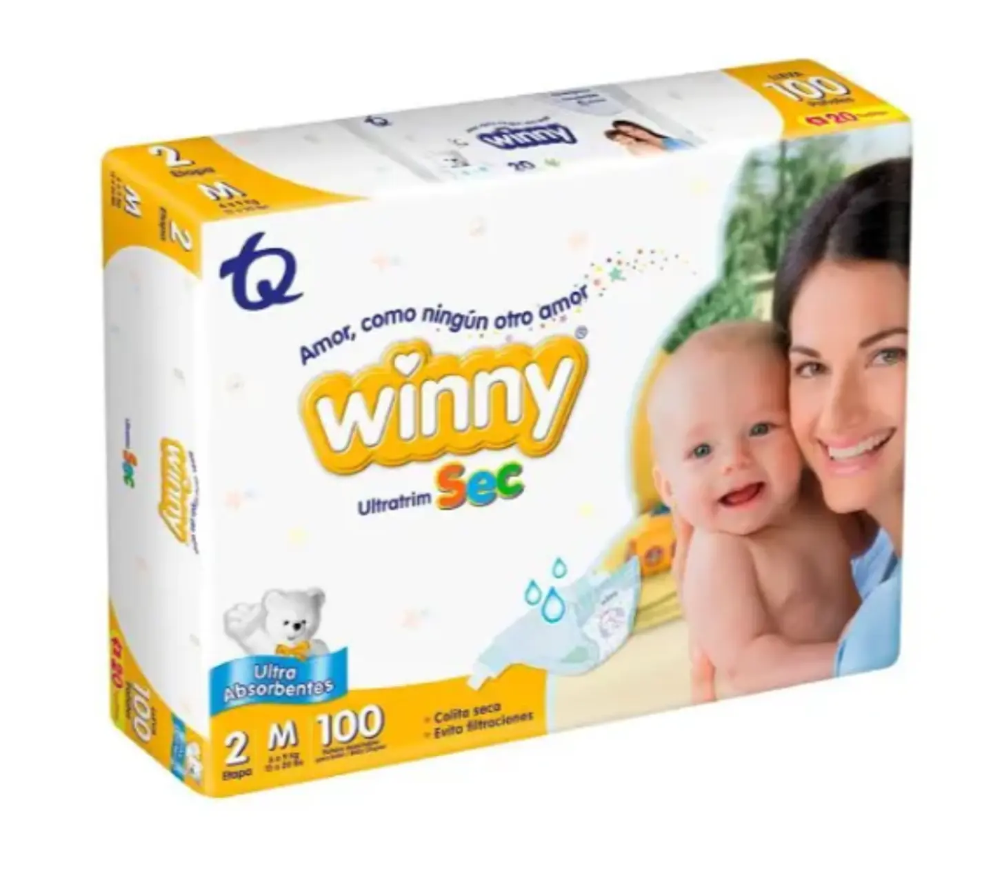 Pañales Winny UltraTrim Sec Etapa 2 3