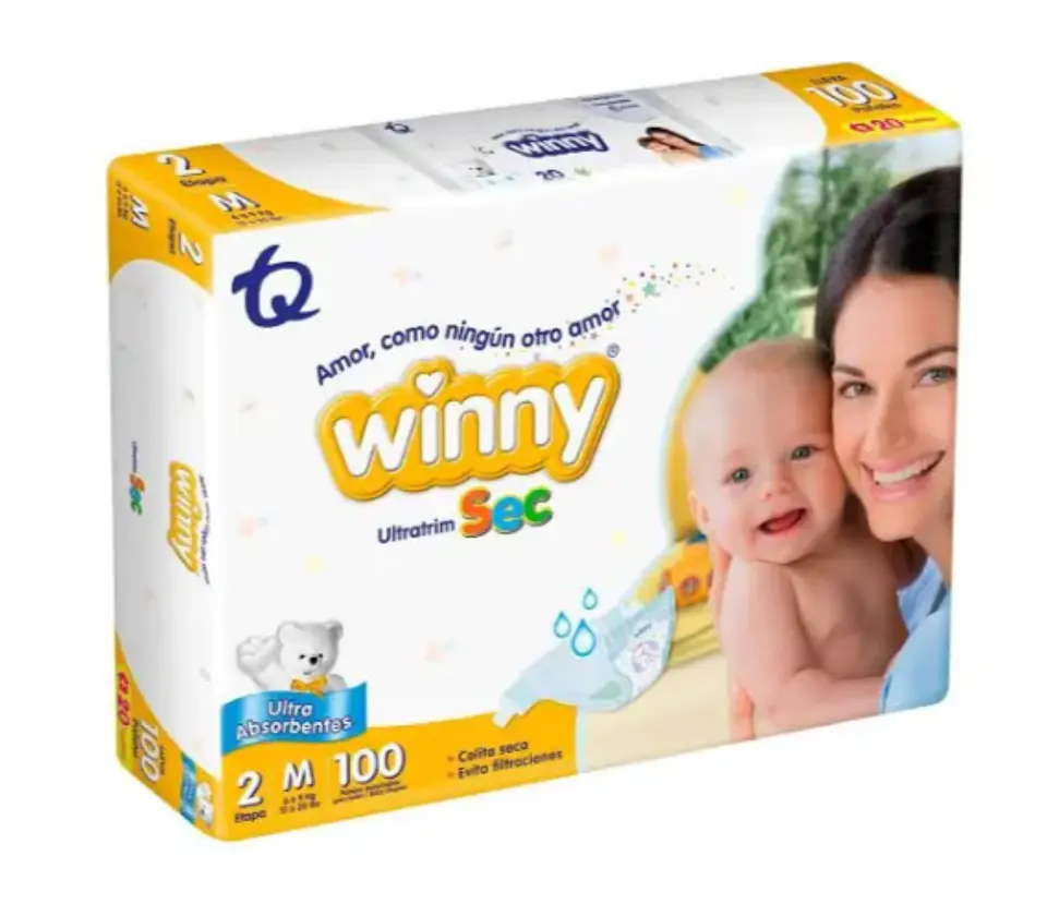 Pañales Winny UltraTrim Sec Etapa 2 3