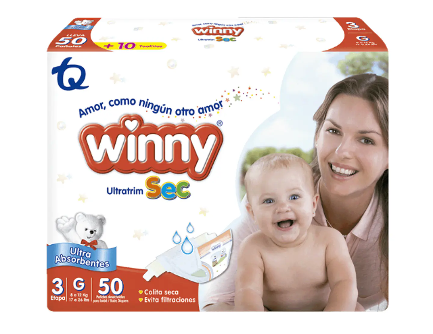 Pañales Winny UltraTrim Sec Etapa 3 2