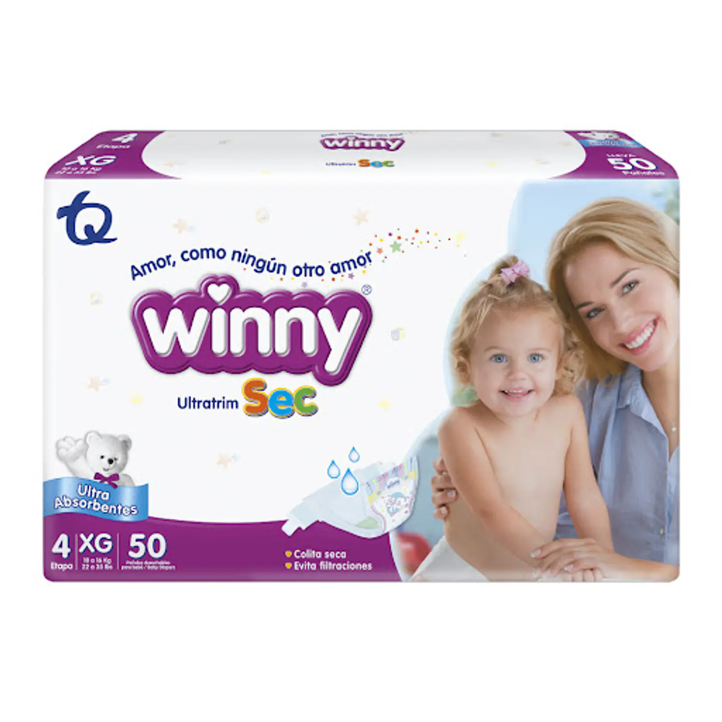 Pañales Winny UltraTrim Sec Etapa 4 3