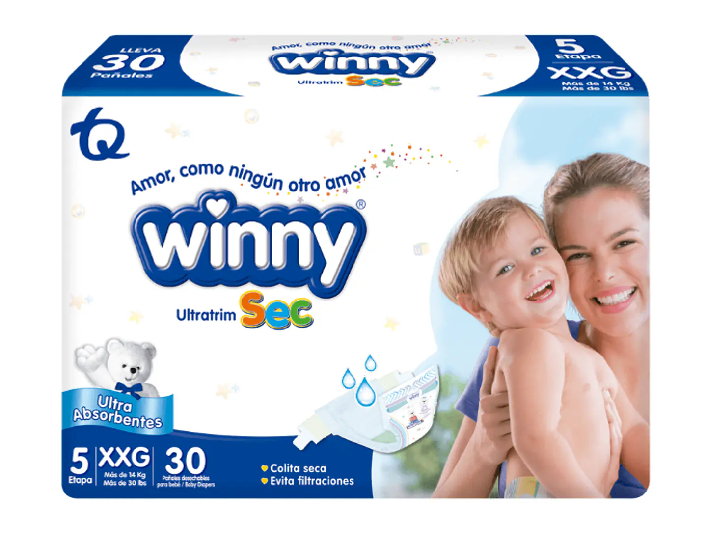 Pañales Winny UltraTrim Sec Etapa 5 2