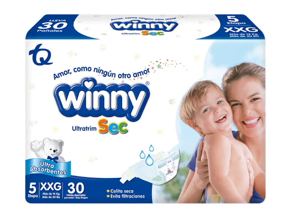 Pañales Winny UltraTrim Sec Etapa 5 2