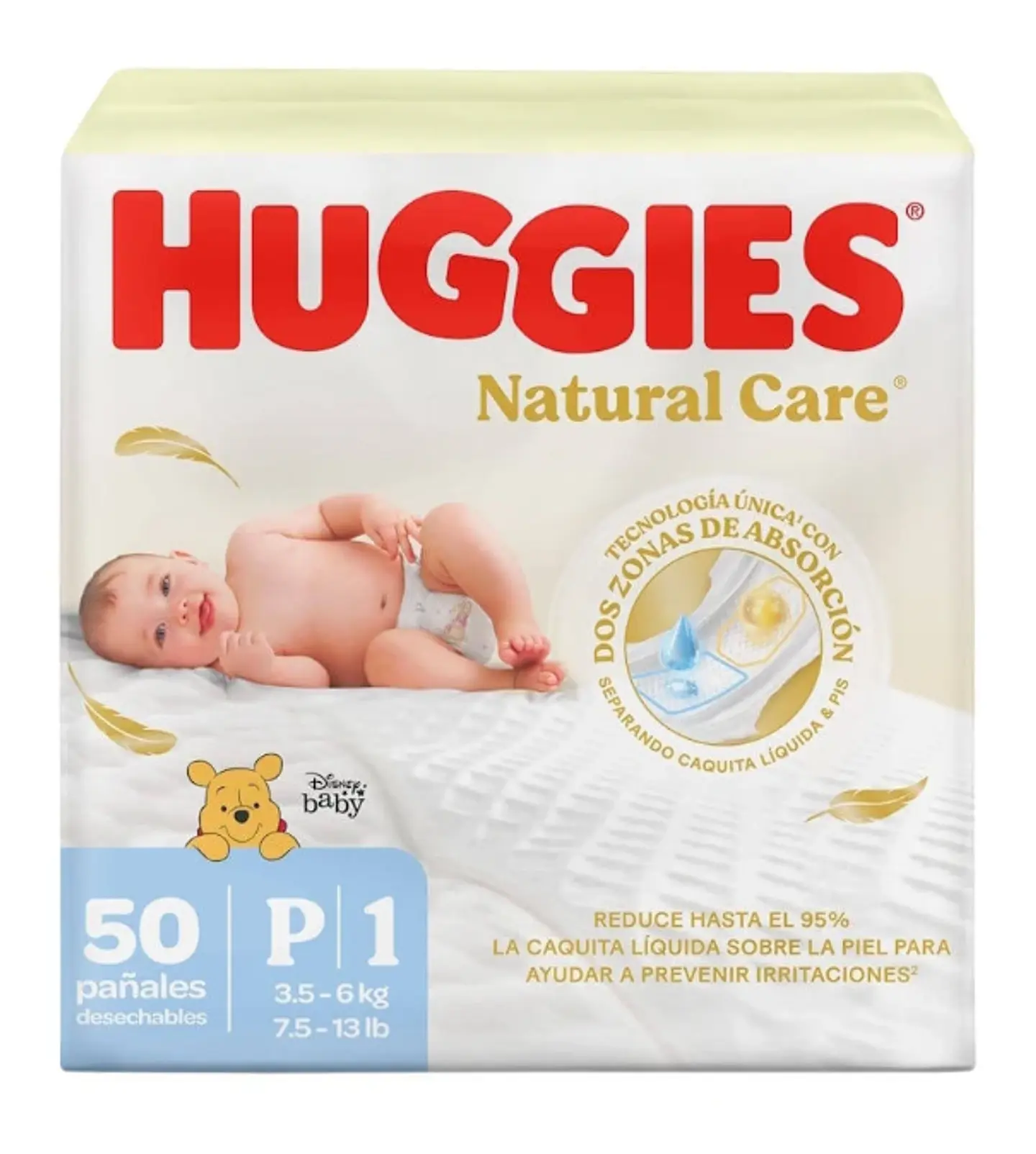 Pañales Huggies Natural Care Etapa 1 2
