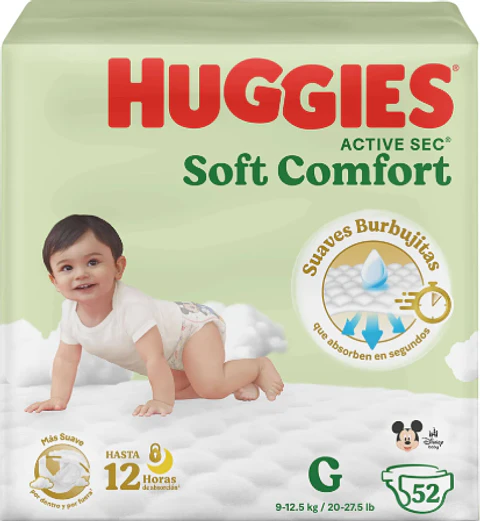 Pañales Huggies Active Sec Soft Comfort Etapa 3