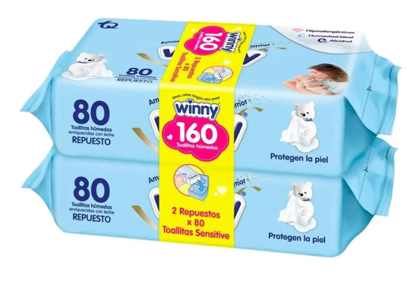 Toallas Húmedas Winny Sensitive 3