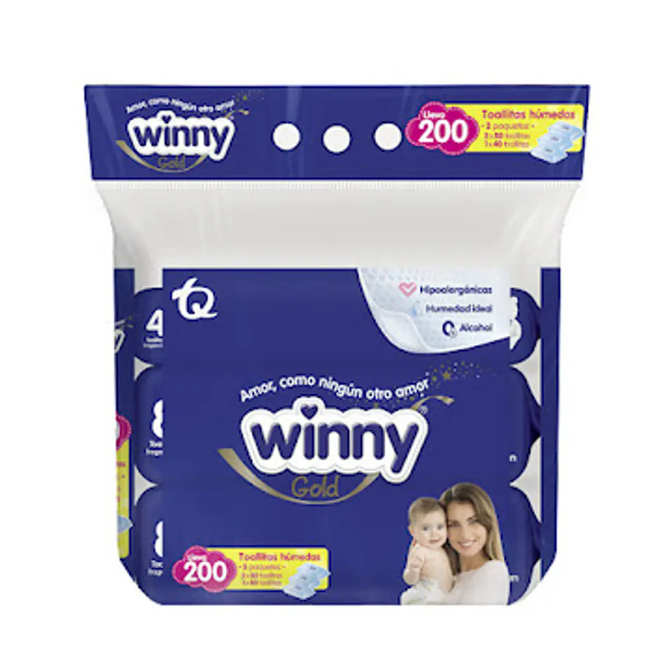 Toallas Húmedas Winny Gold 3