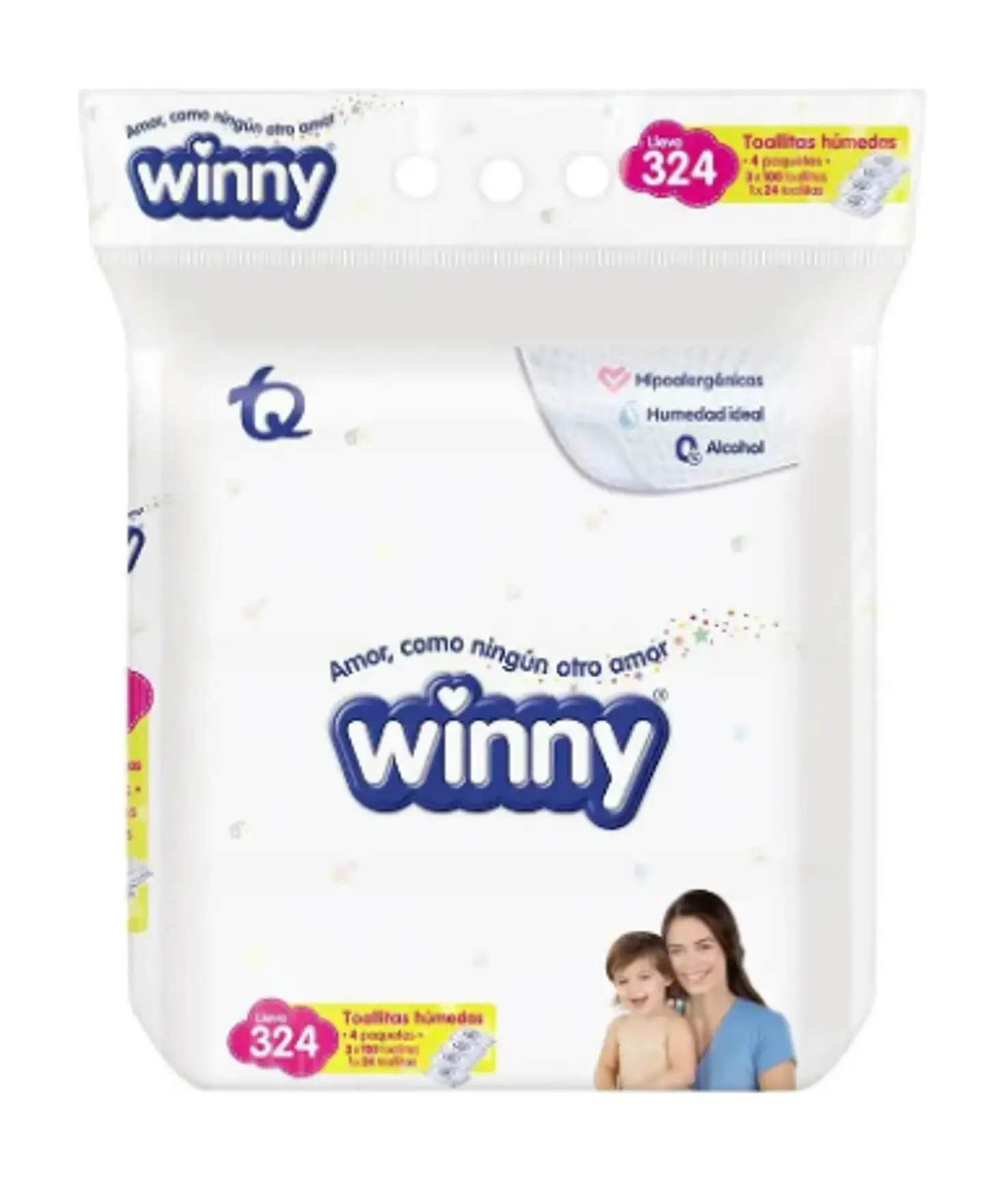 Toallas Húmedas Winny Aloe Vera y Vitamina E 3