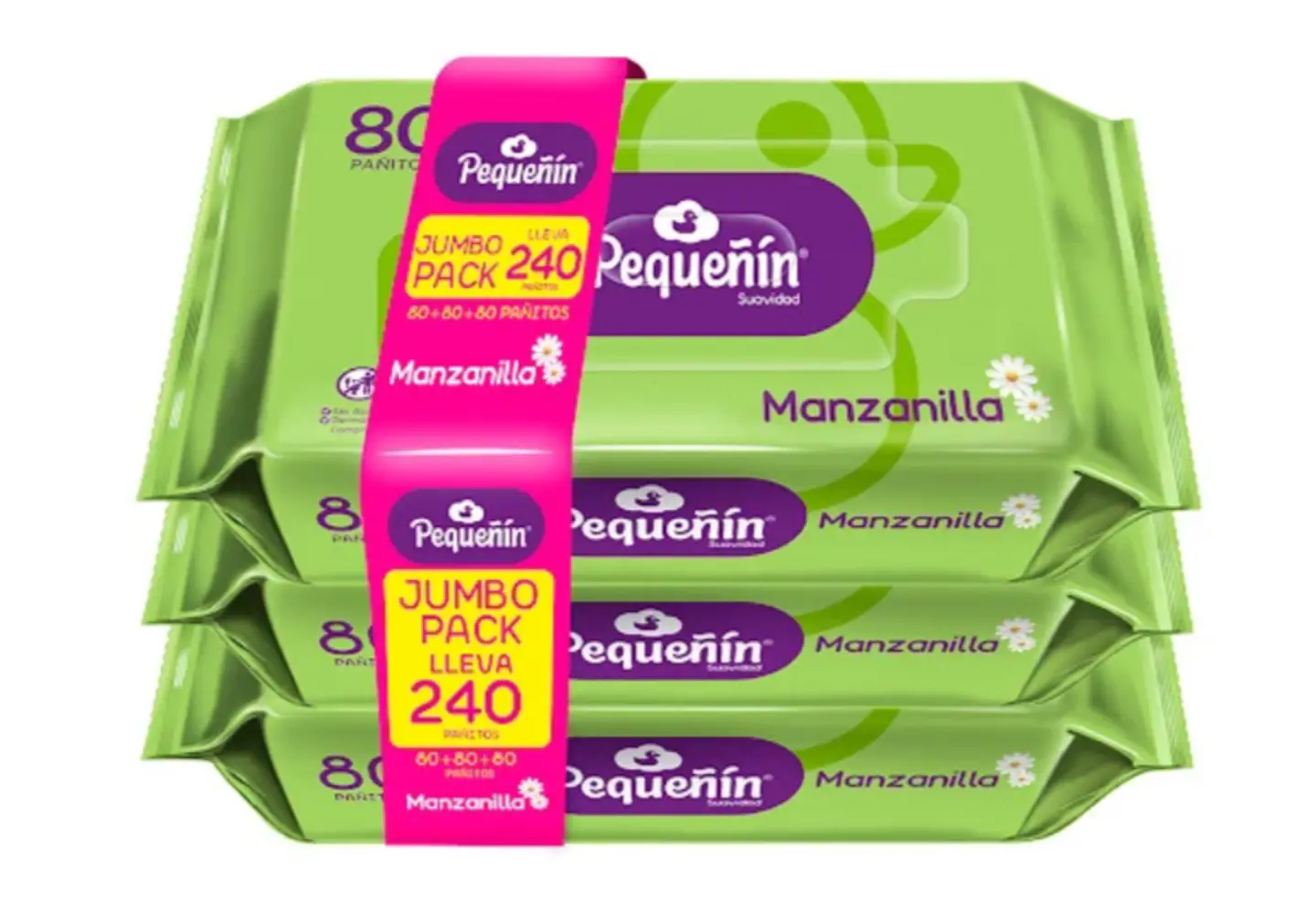 Toallitas Húmedas Pequeñín Manzanilla 2