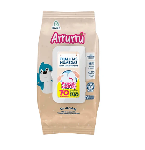 Toallitas Húmedas Arrurrú Avena