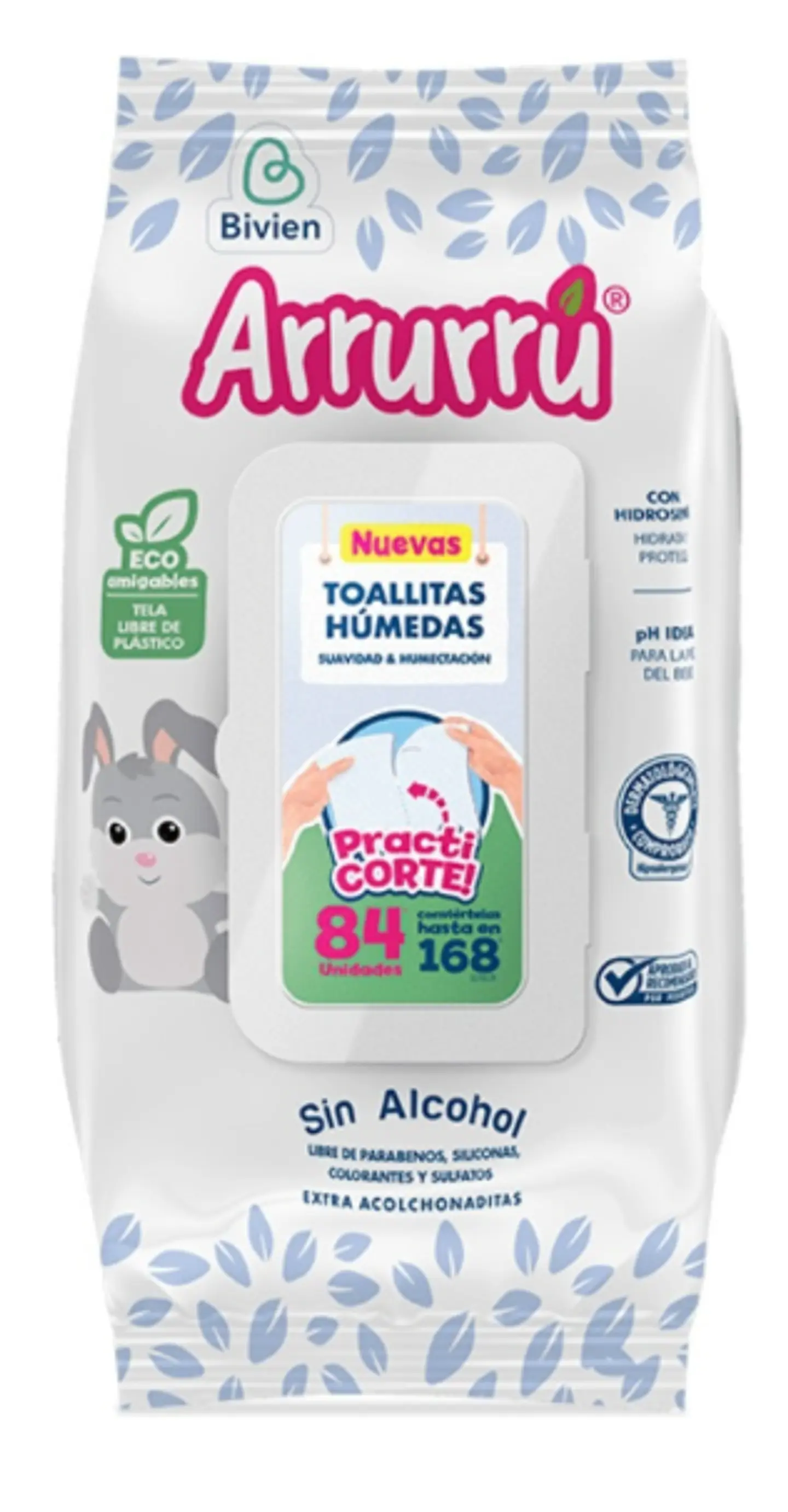 Toallitas Húmedas Arrurrú Eco Amigables 2