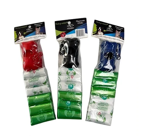 Bolsas para Excremento de Mascotas con Dispensador